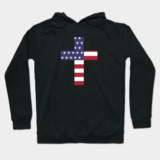 American Flag Cross Hoodie